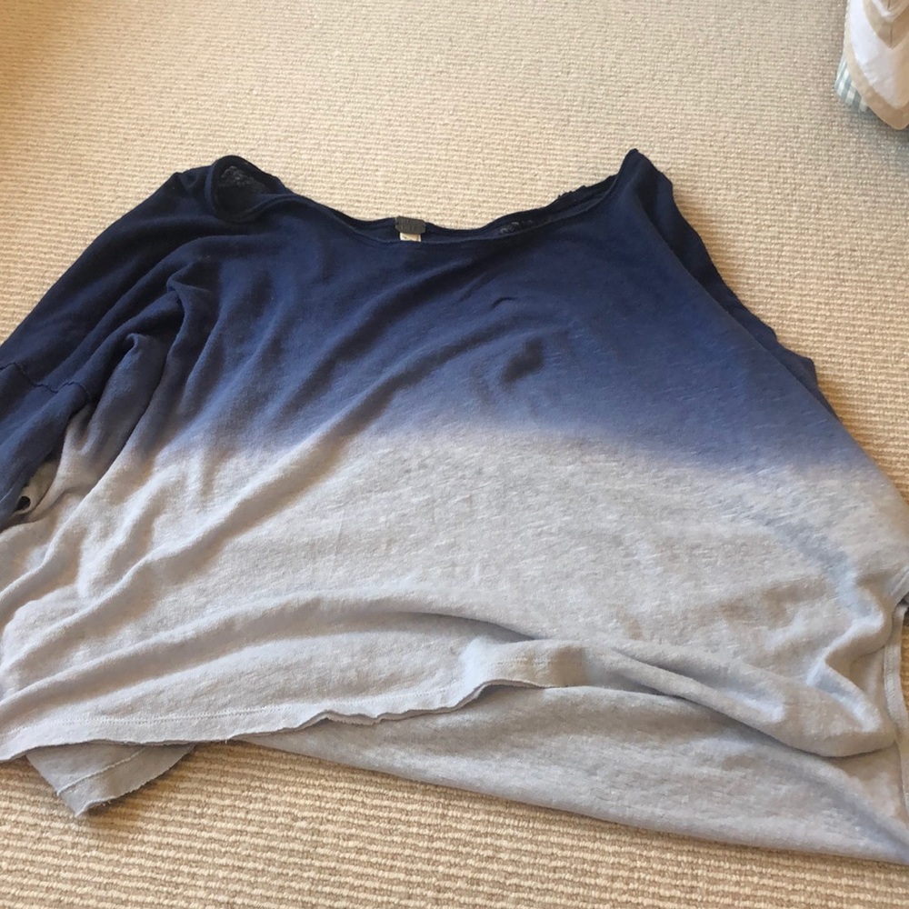 High to low blue top